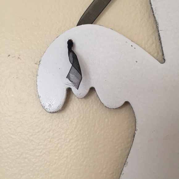 🐬 CLEARANCE ITEM: 13” Glittery Ghost Hanging Halloween Decoration - Picture 12 of 16